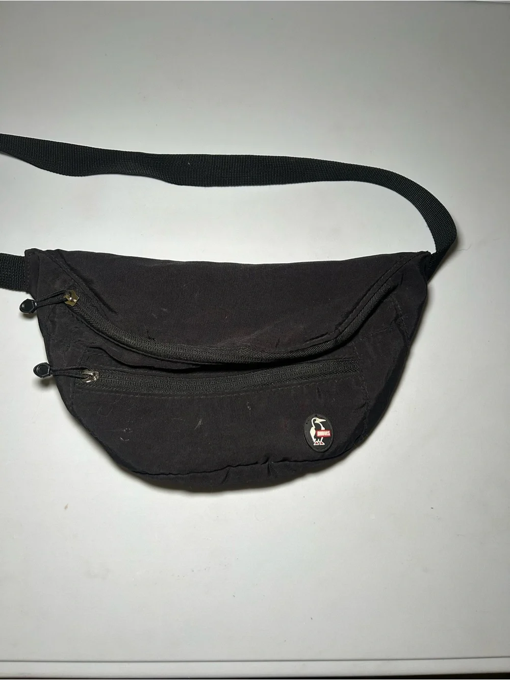 Chums Black Waist Pack Fanny Pack Trailway Hiking Outdoor Camp Active Waist bag